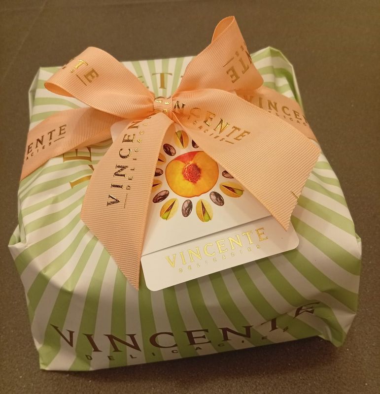 "PRINTEMPS" c/pistacchio di Sicilia pesca e gocce di cioccolato extrafondente 70%  750g