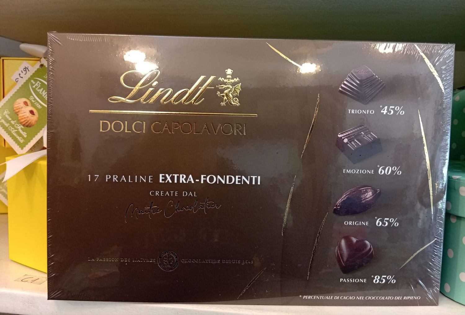 17 Praline extra-fondenti 168g