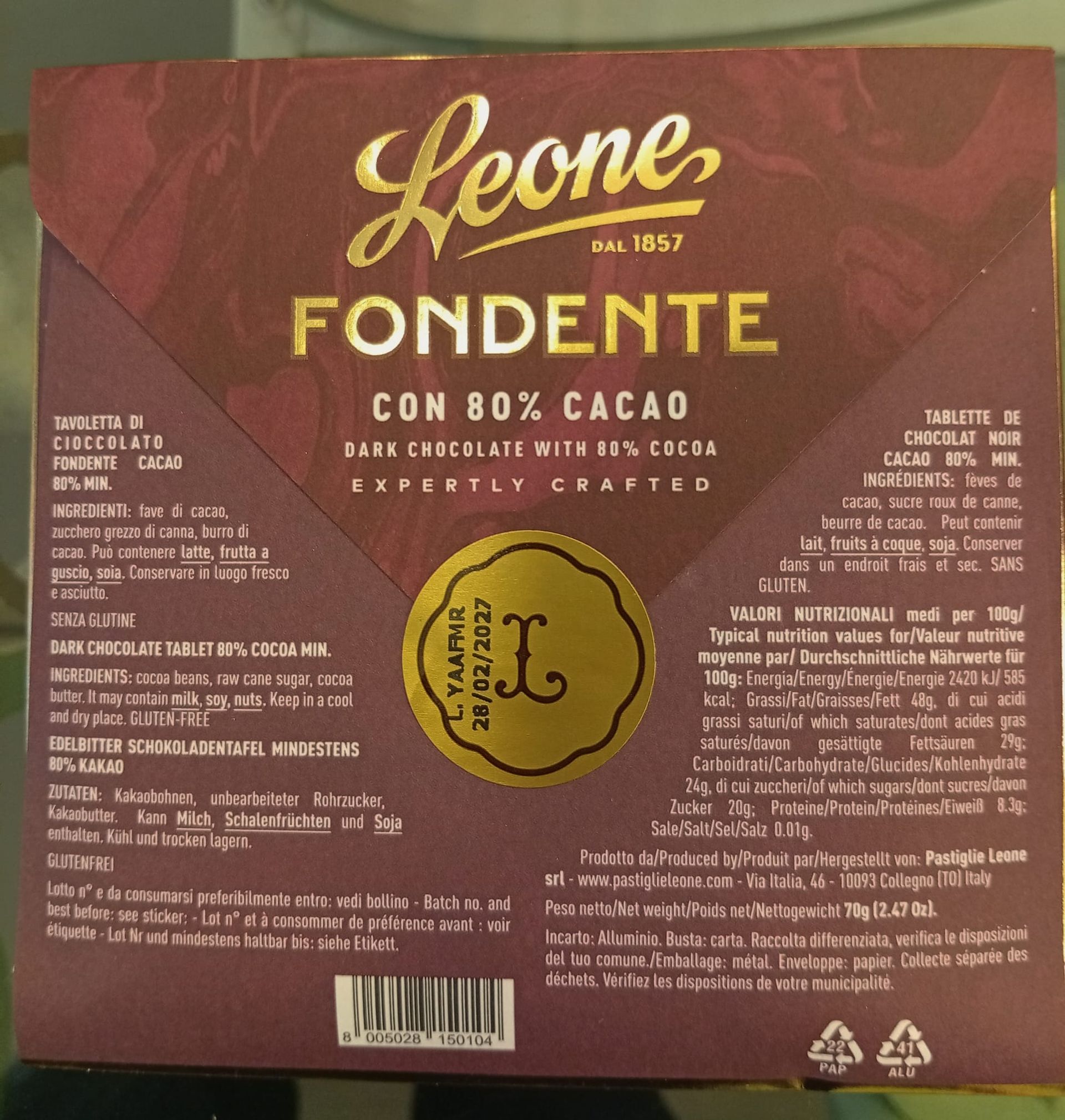 Grezzo Fondente 80%