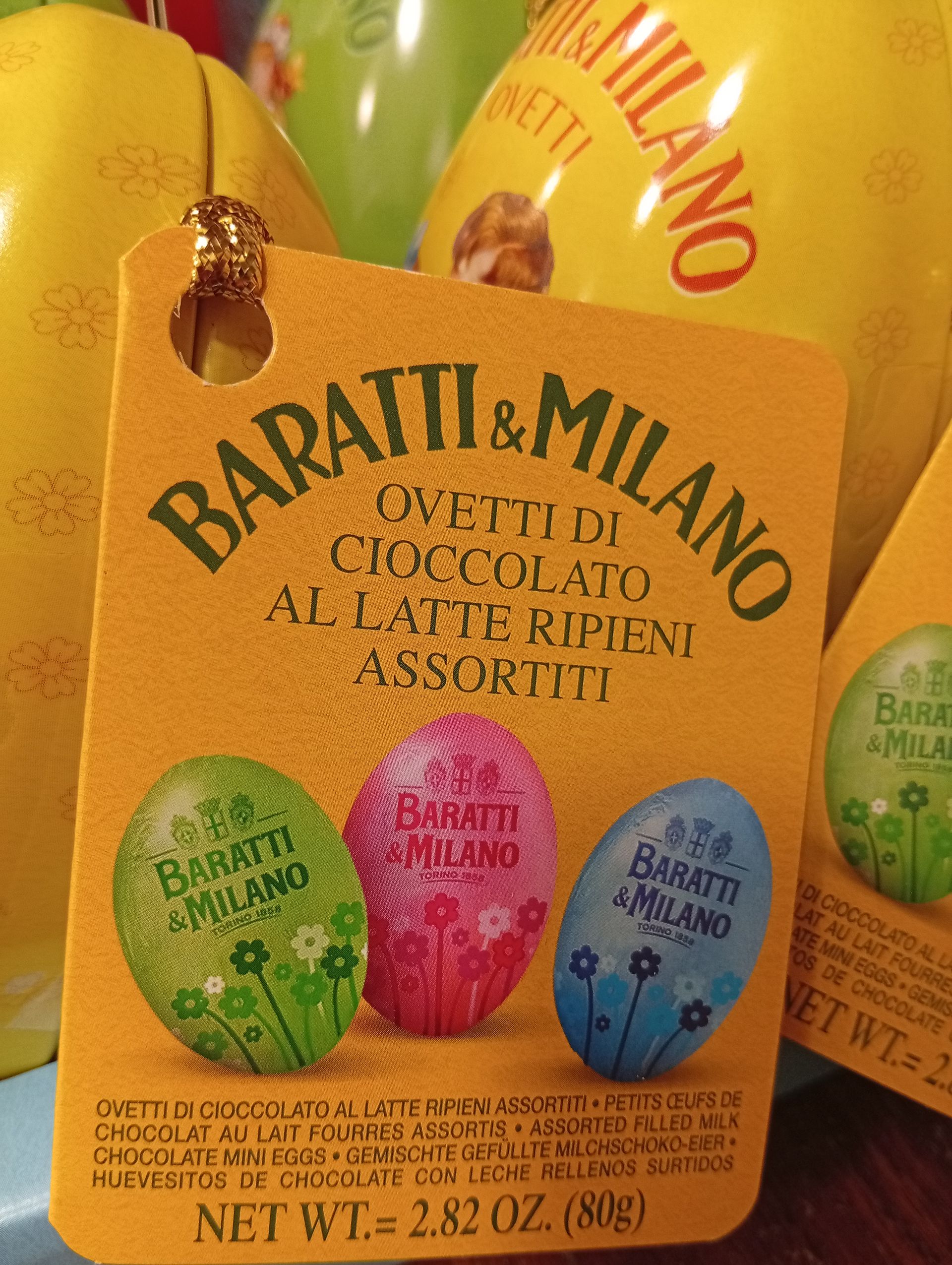 Scatola/Uovo in latta con ovetti assortiti