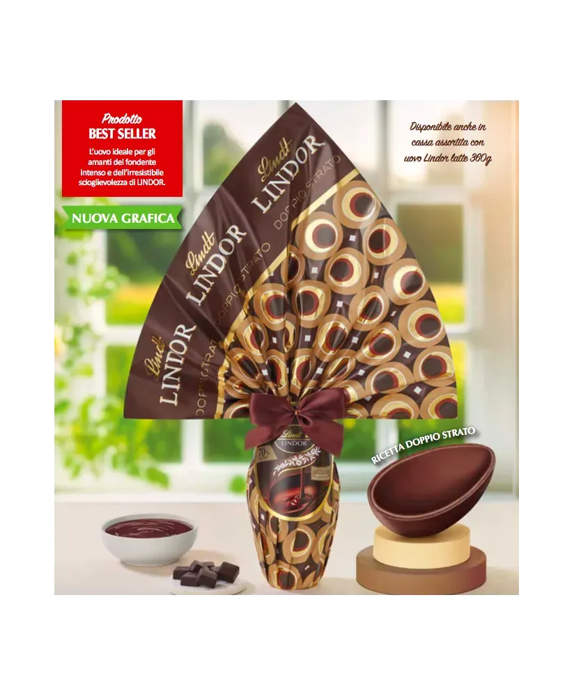 Uovo Lindor fondente 360g