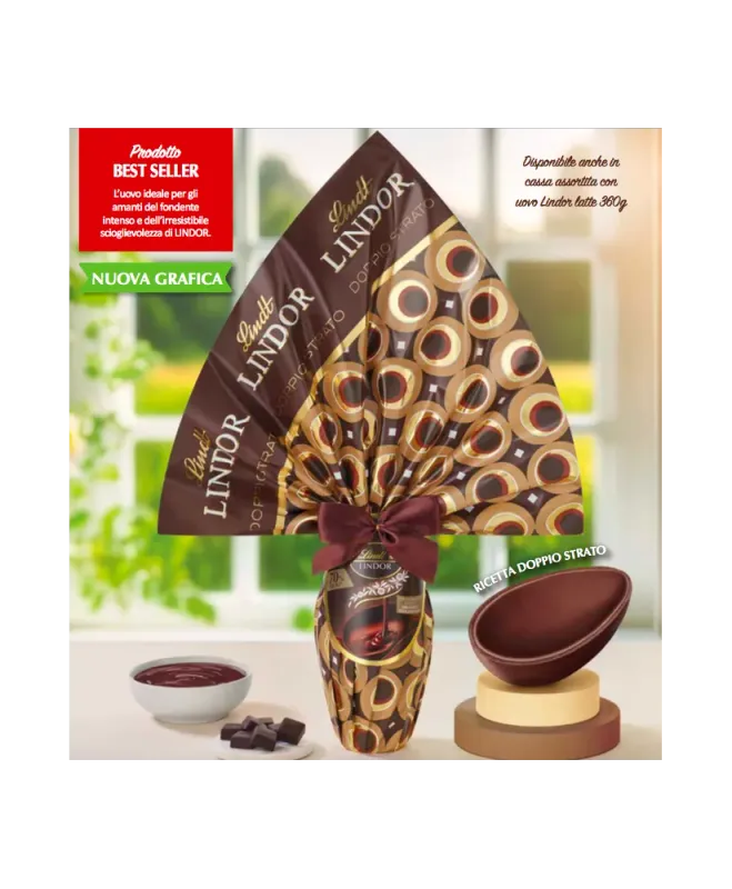 Uovo Lindor fondente 360g