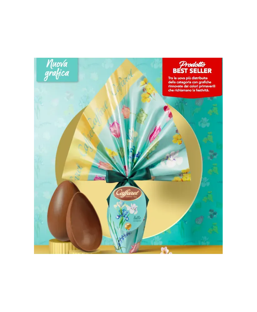 Uovo Caffarel latte/fondente 230g