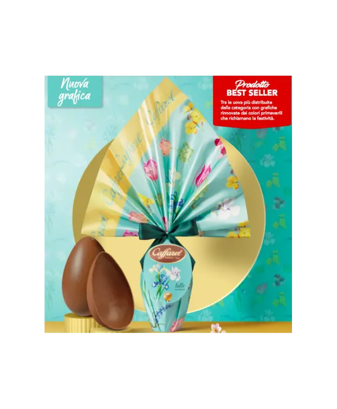 Uovo Caffarel latte/fondente 230g