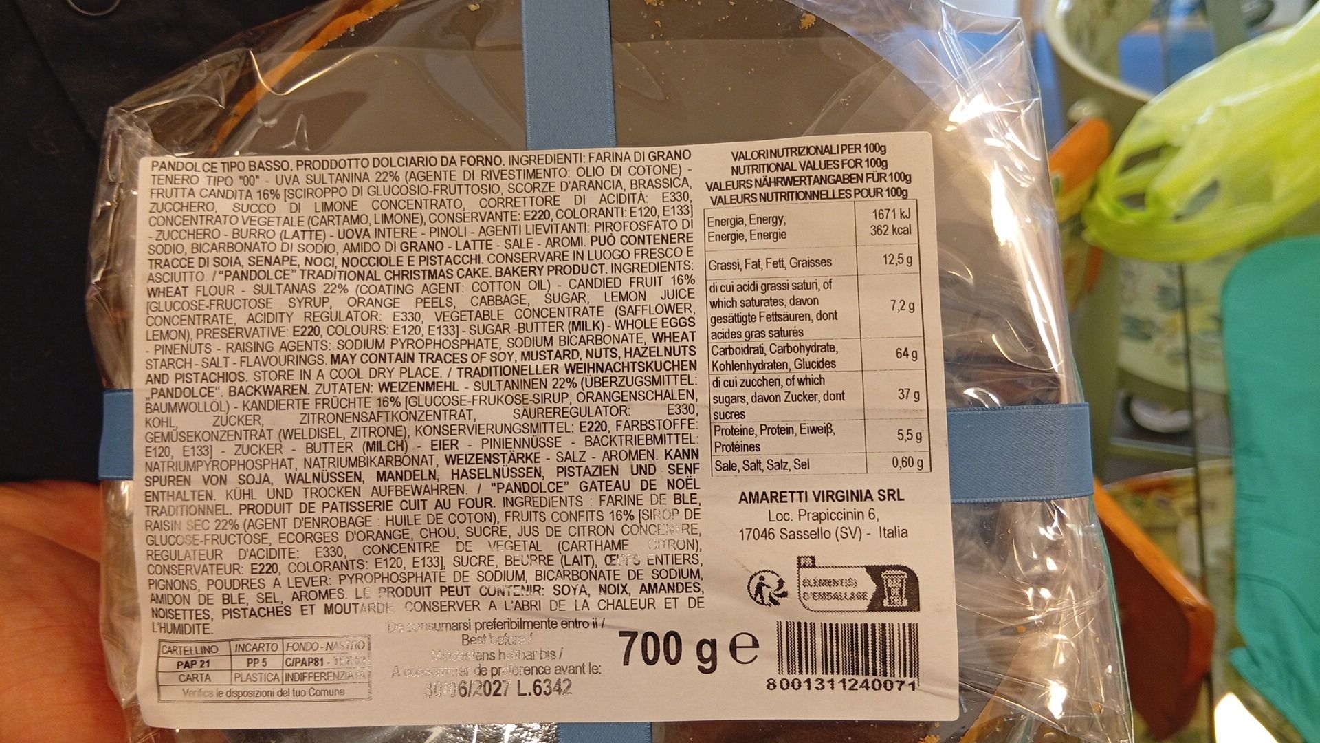 Pandolce 700g