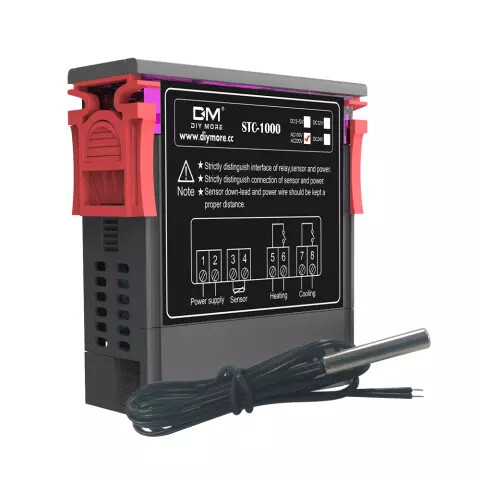 Temperature Control With NTC Sensor STC-1000 Digital LCD Display AC 110-220V 10A