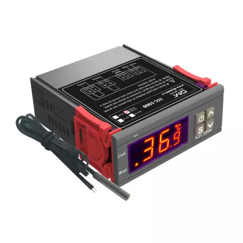 Temperature Control With NTC Sensor STC-1000 Digital LCD Display AC 110-220V 10A