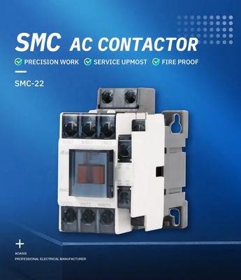 SMC-22 22A AC3 110V AC Contactor 3-Pole Magnetic 220V Electrical Contactor Main Circuit Rating 380V