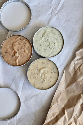 Körperpeeling kaufen. Sugar Scrub für trockene Haut. Peeling mit Zitronenduft.