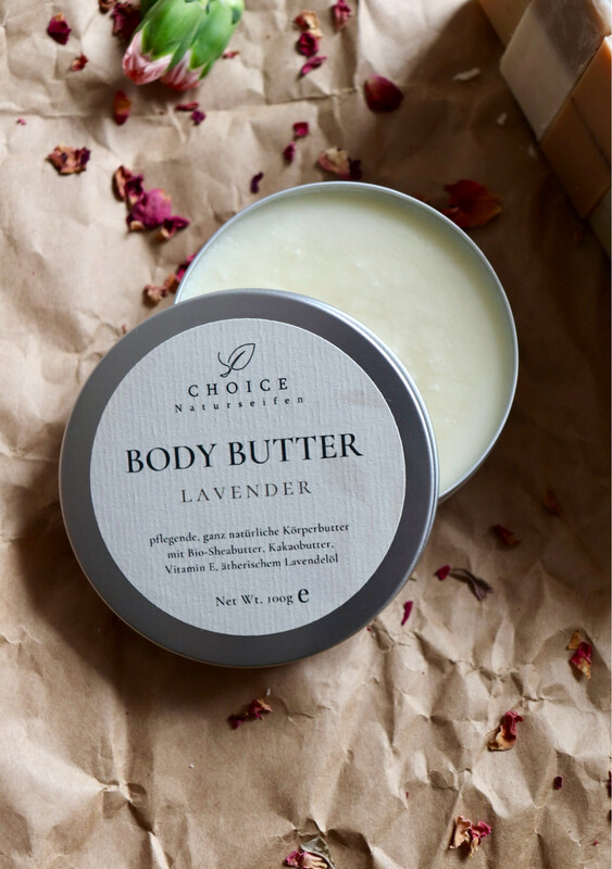 Körperbutter kaufen. Body Butter für trockene Haut, Körperbutter Lavendel.