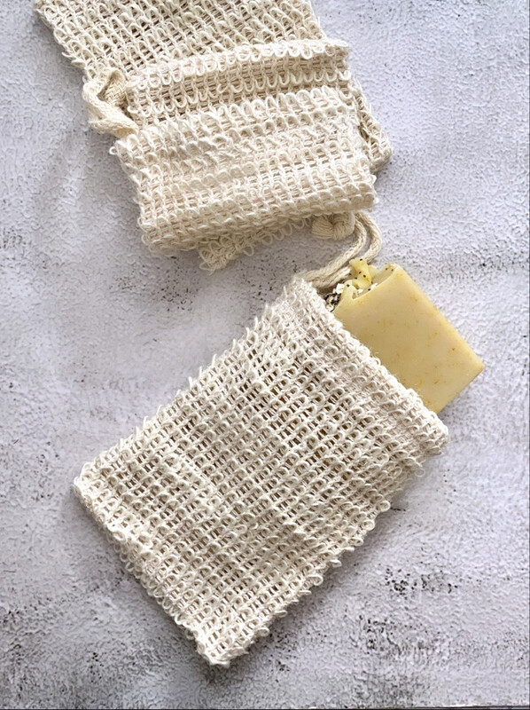 SEIFENSÄCKCHEN aus Sisal SEIFENSÄCKCHEN aus Sisal für feste Seife, festes Shampoo und Naturseifen
