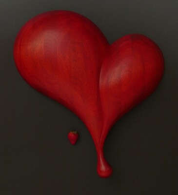 Teardrop Heart Wall Sculpture Teardrop Heart Wall Sculpture