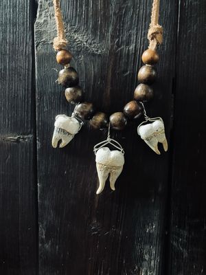 Human Molar Necklace