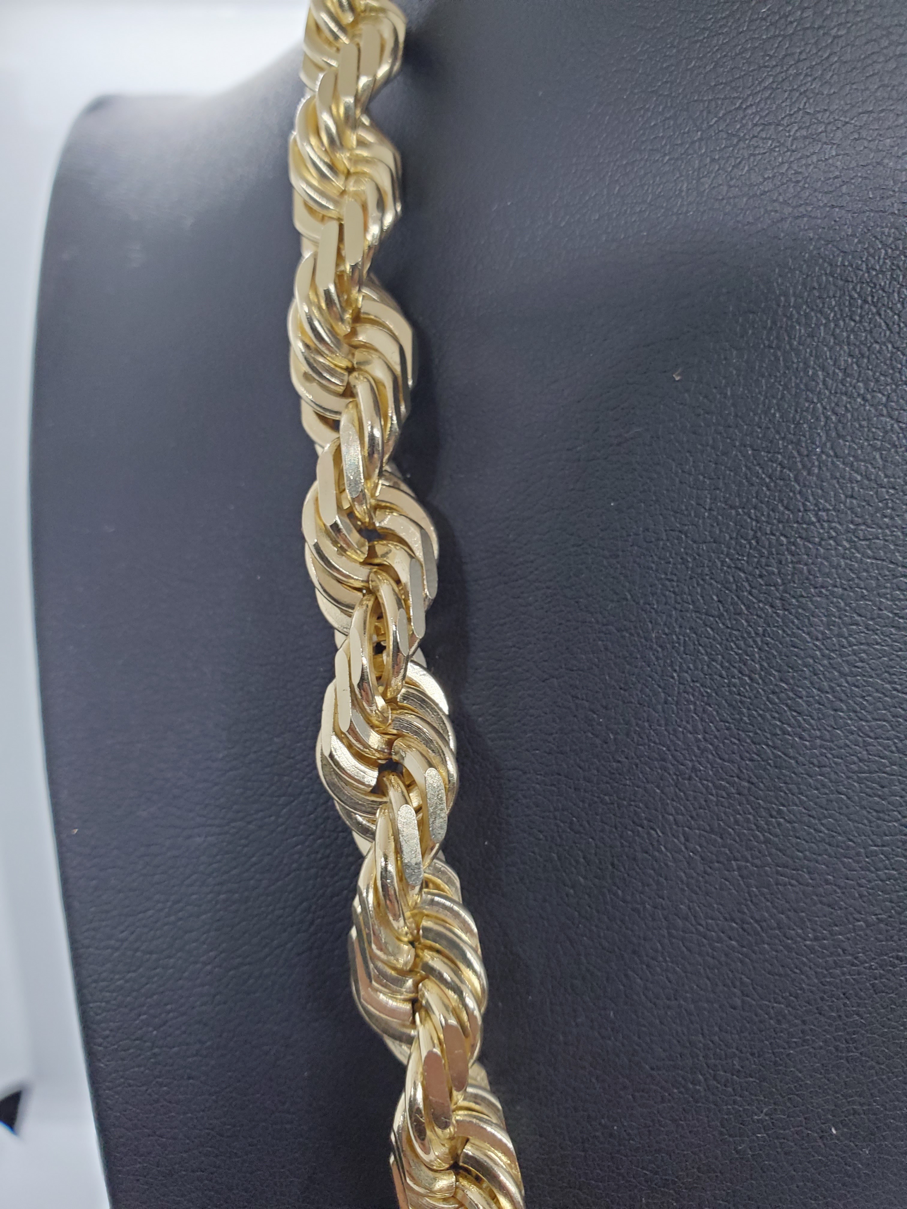 10mm diamond cut rope chain deals