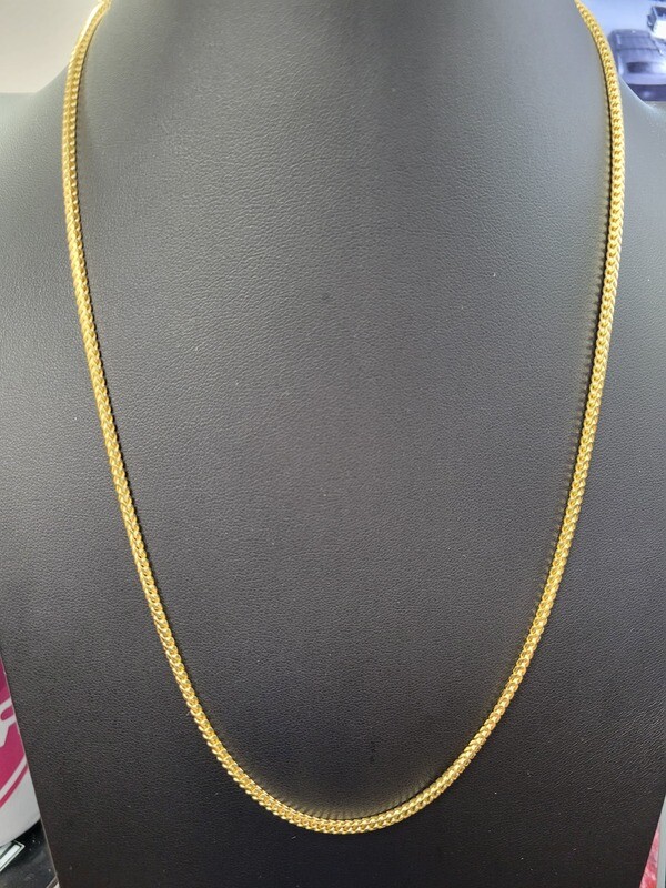 14K 2.2MM PLAIN FRANCO CHAIN