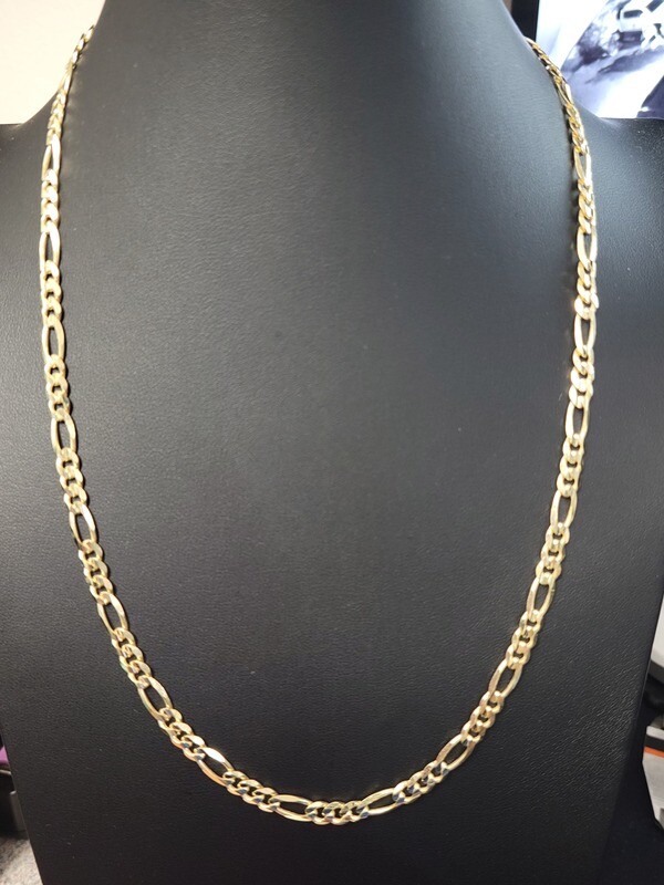 14K 5.5MM FIGARO CHAIN