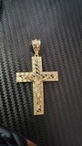 14K 2.5&quot; D/C CRUCIFIX CROSS