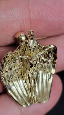 1.1&quot; JESUS/ANGEL RESCUE PENDANT