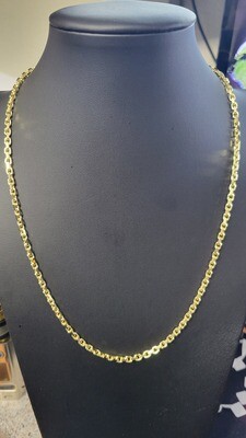 14K 3.3MM HEAVY LINK NECKLACE