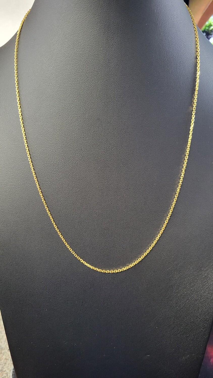 14K 1.5MM DIAMOND CUT CABLE CHAIN