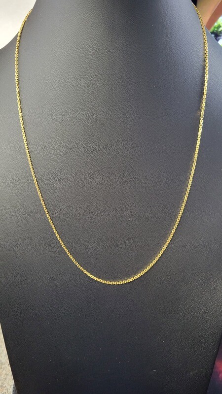 14K 1.5MM DIAMOND CUT CABLE CHAIN