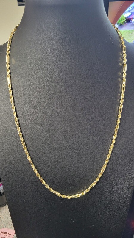 14K 3.5MM FIGAROPE CHAIN