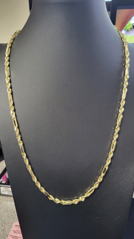 14K 4.5MM FIGAROPE CHAIN