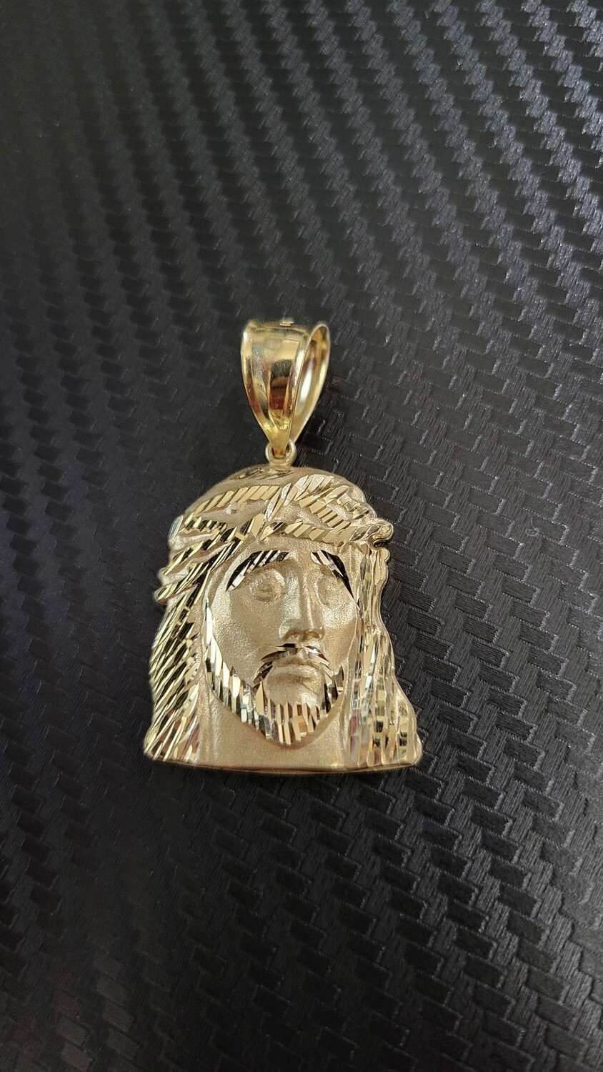 14K 1.75&quot; JESUS PENDANT (FACING LEFT)