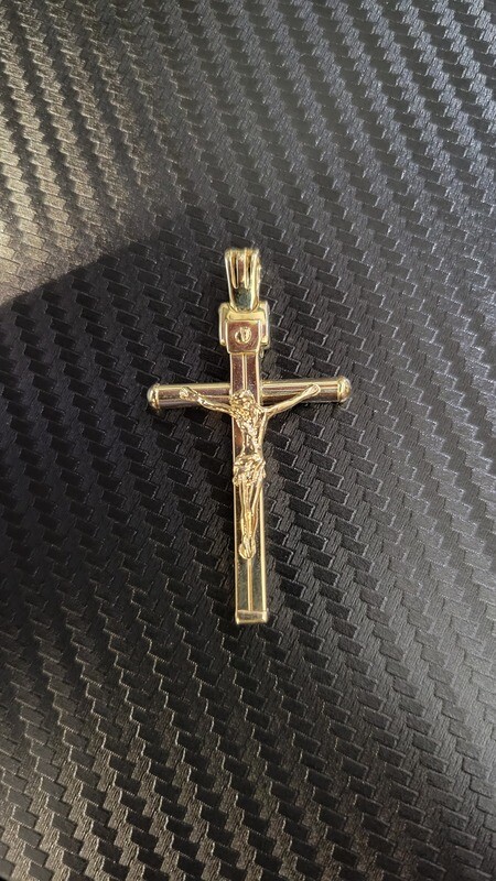 14K 2&quot; CRUCIFIX CROSS