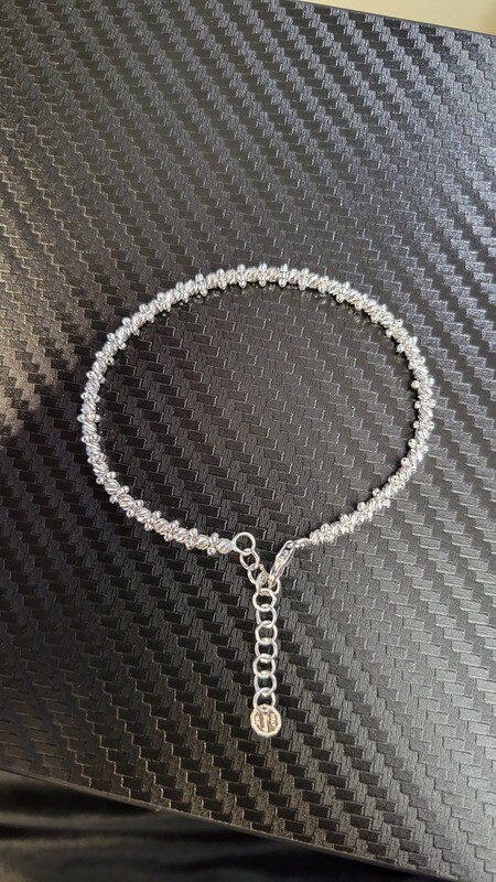 14K 3.5MM MOON CUT BRACELET (SINGLE ROW)