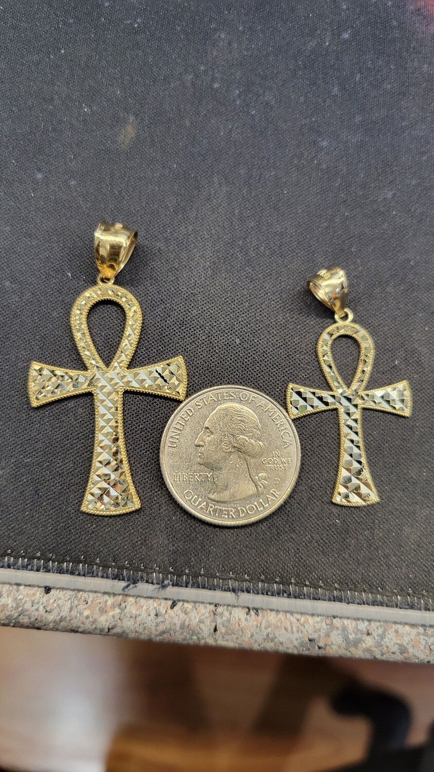 14K ANKH CROSS