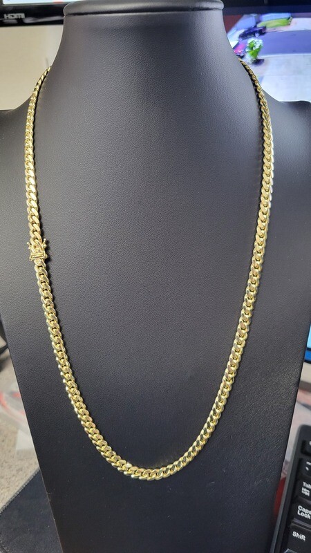 14K 6MM MIAMI CUBAN CHAIN