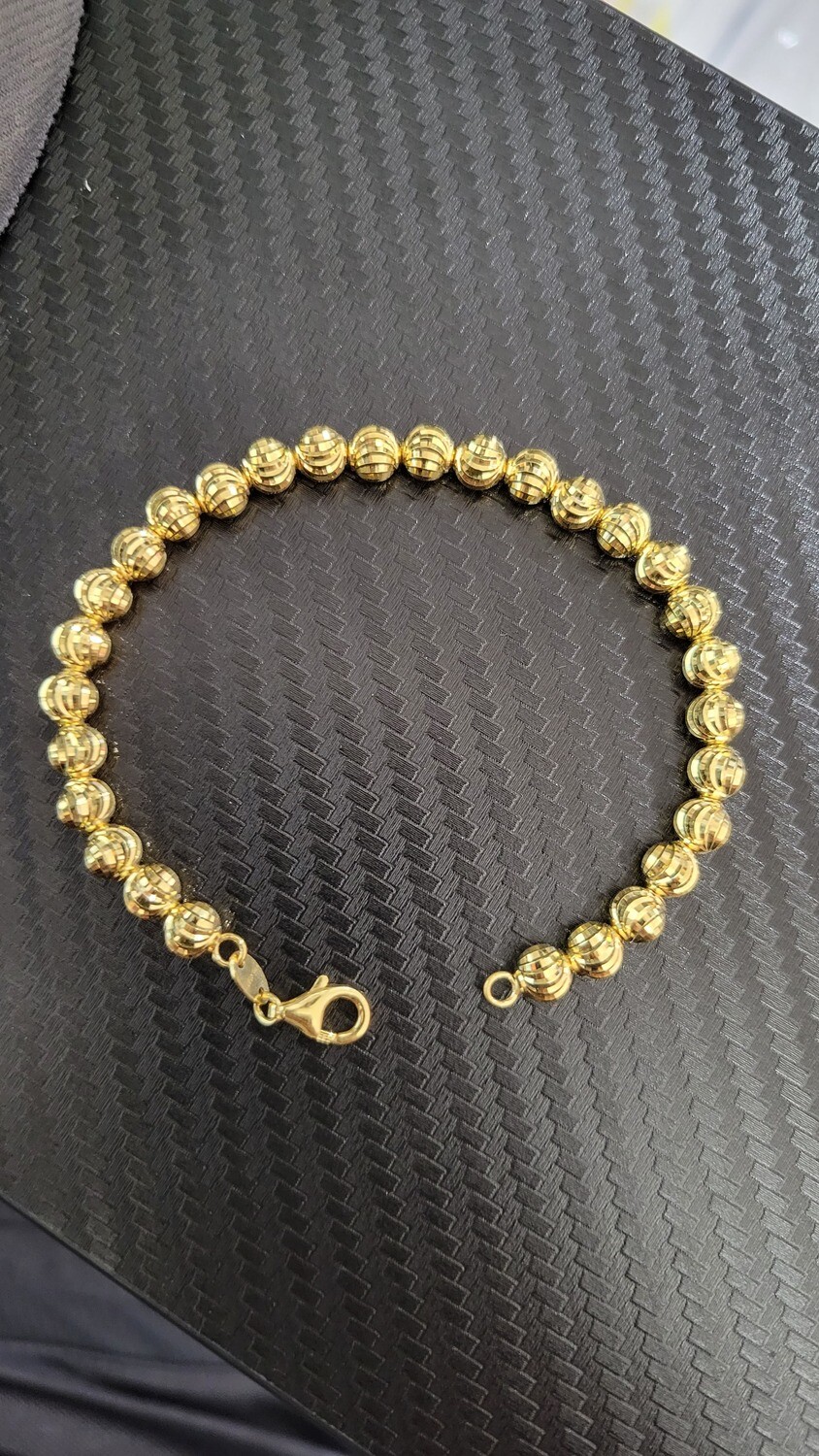 14K 6MM MOON CUT BRACELET