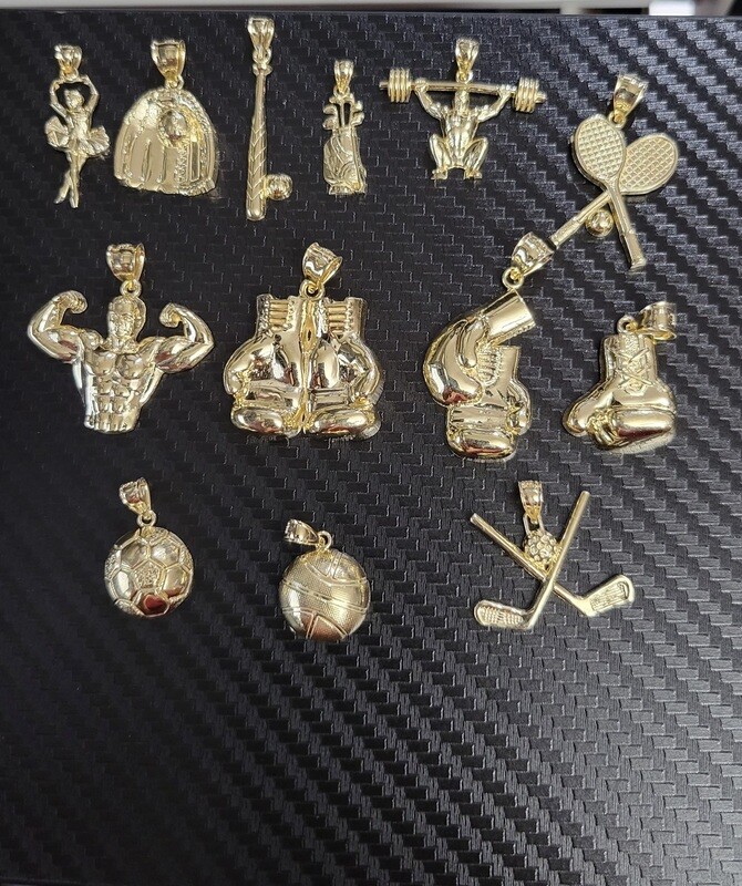 14K MISC SPORTS PENDANTS