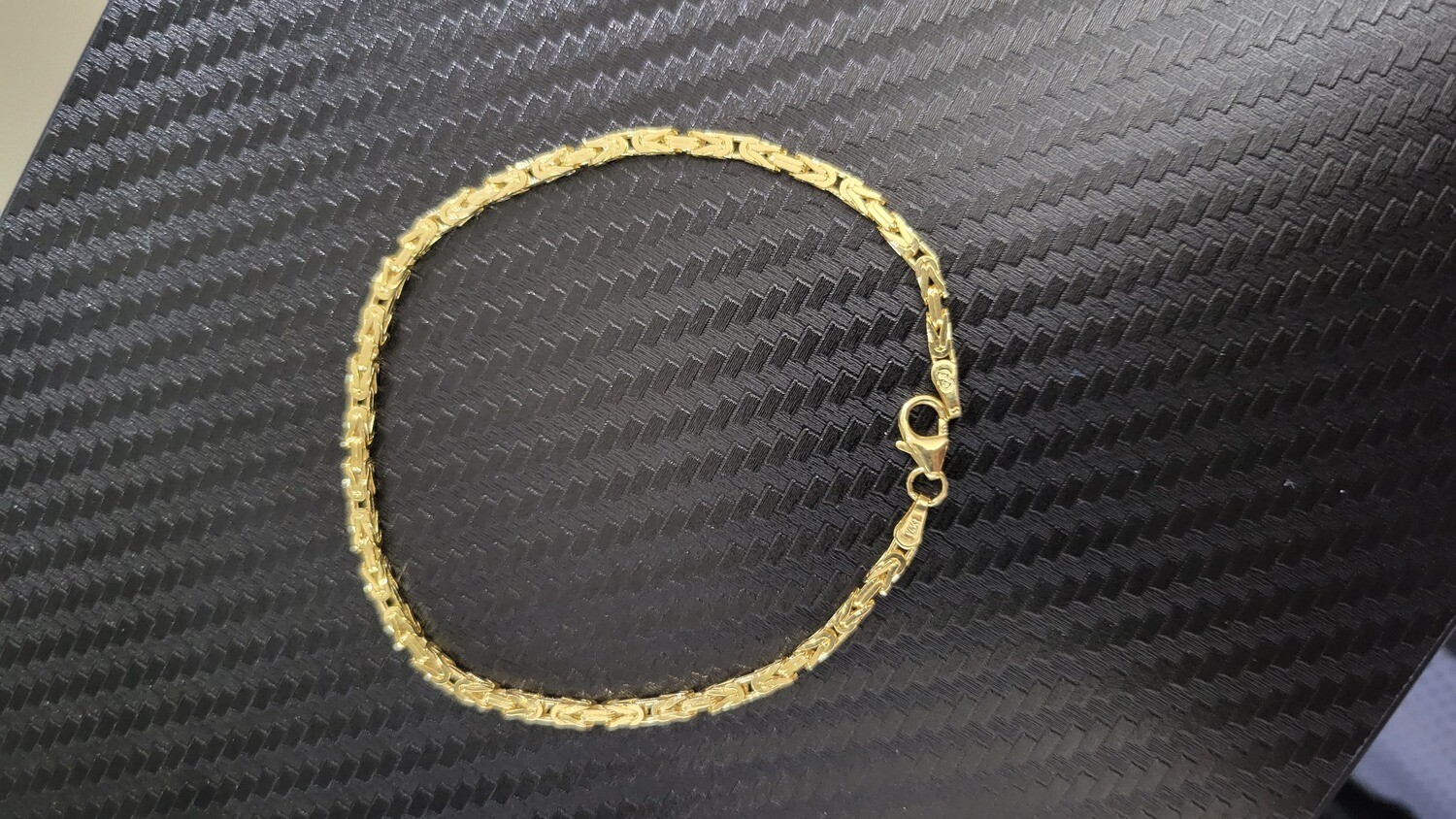 14K 2.25MM BYZANTINE BRACELET, LENGTHS: 14K 2.25MM 7.5&quot; BRACELET APPROX. 6.2 GRAMS