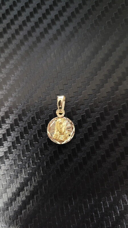 14K 3/4&quot; JESUS SCAPULAR PENDANT
