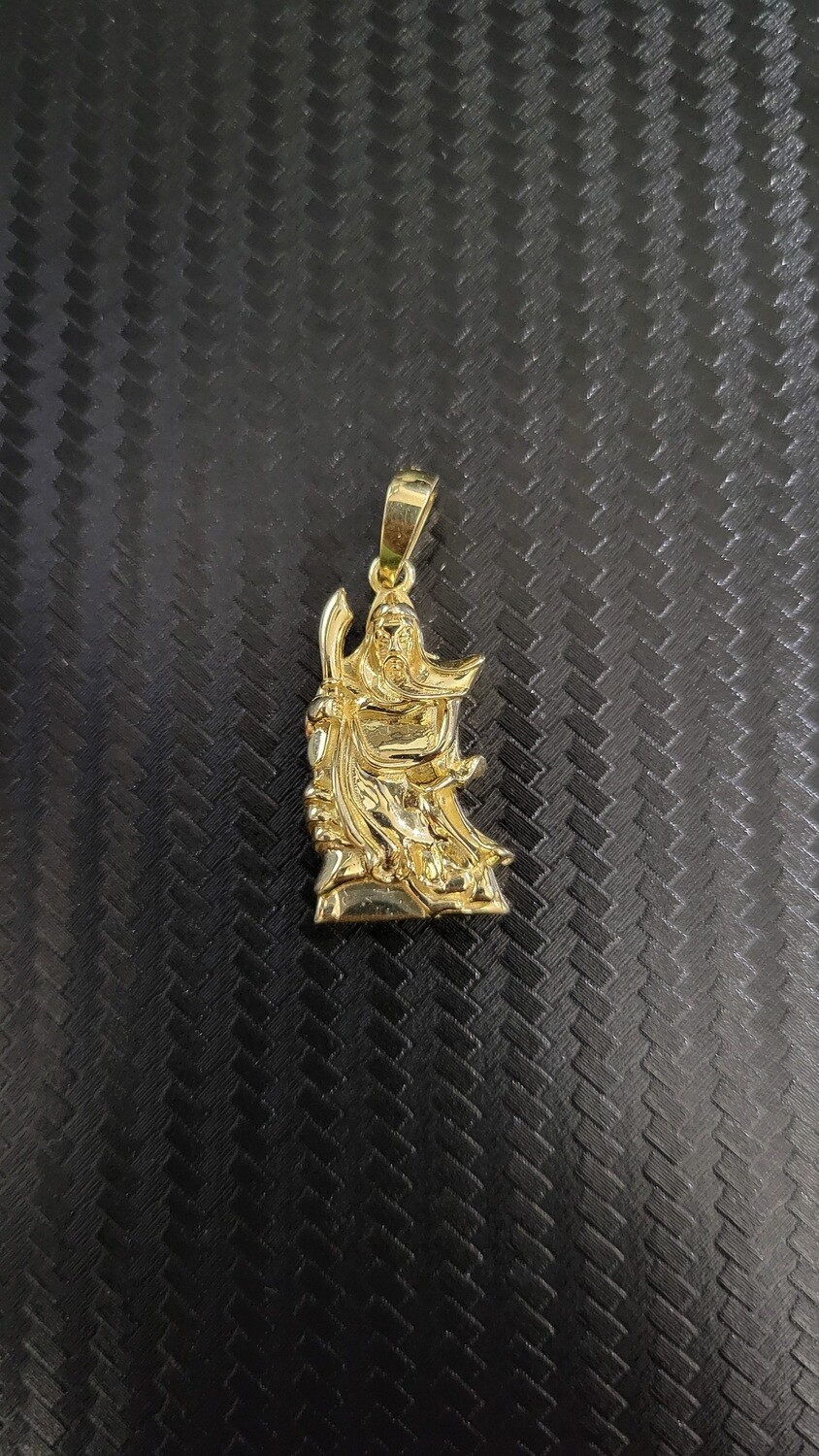 14K CHINESE SOLDIER GUAN YU PENDANT