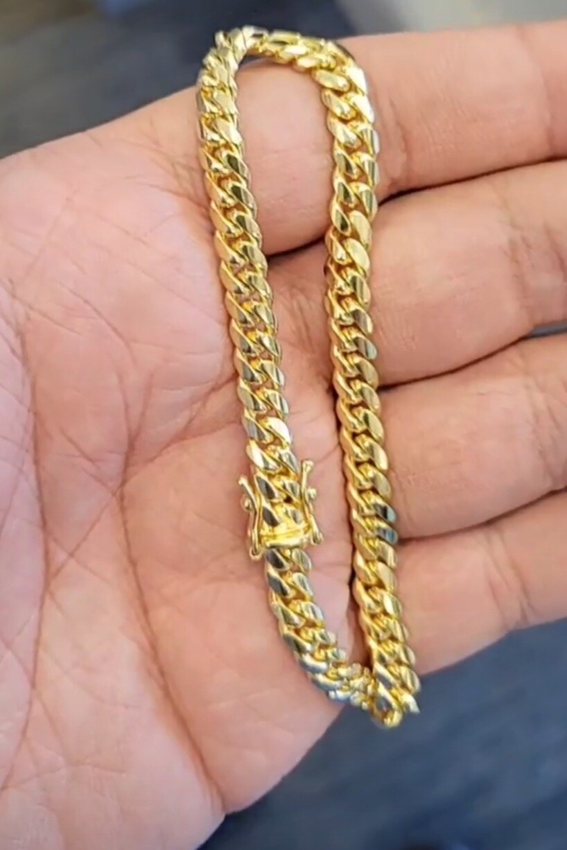 14K 6MM MIAMI CUBAN BRACELET