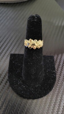 14K 8.5MM NUGGET RING