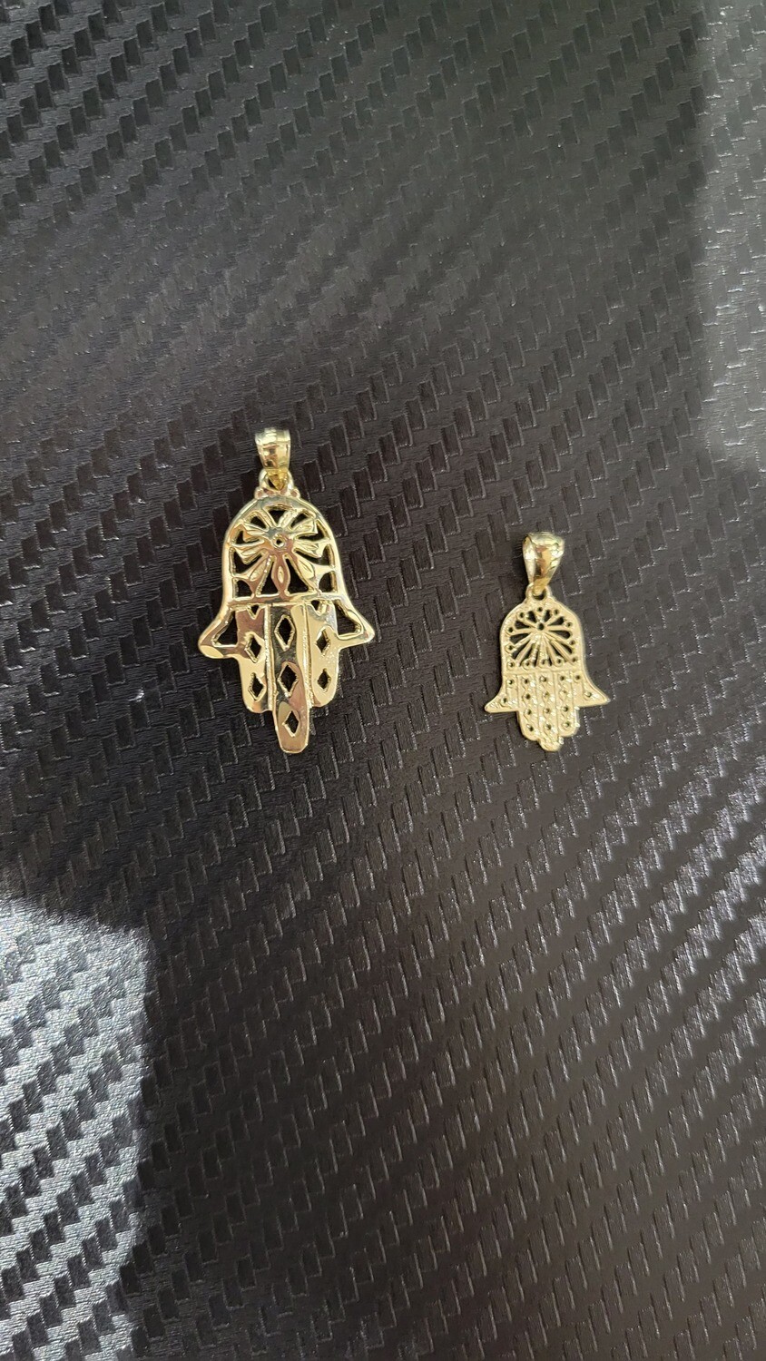 14K HAMSA PENDANT