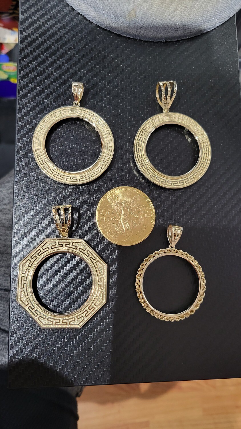 CENTENARIO 50 PESOS COIN W/ CHOICE OF BEZEL