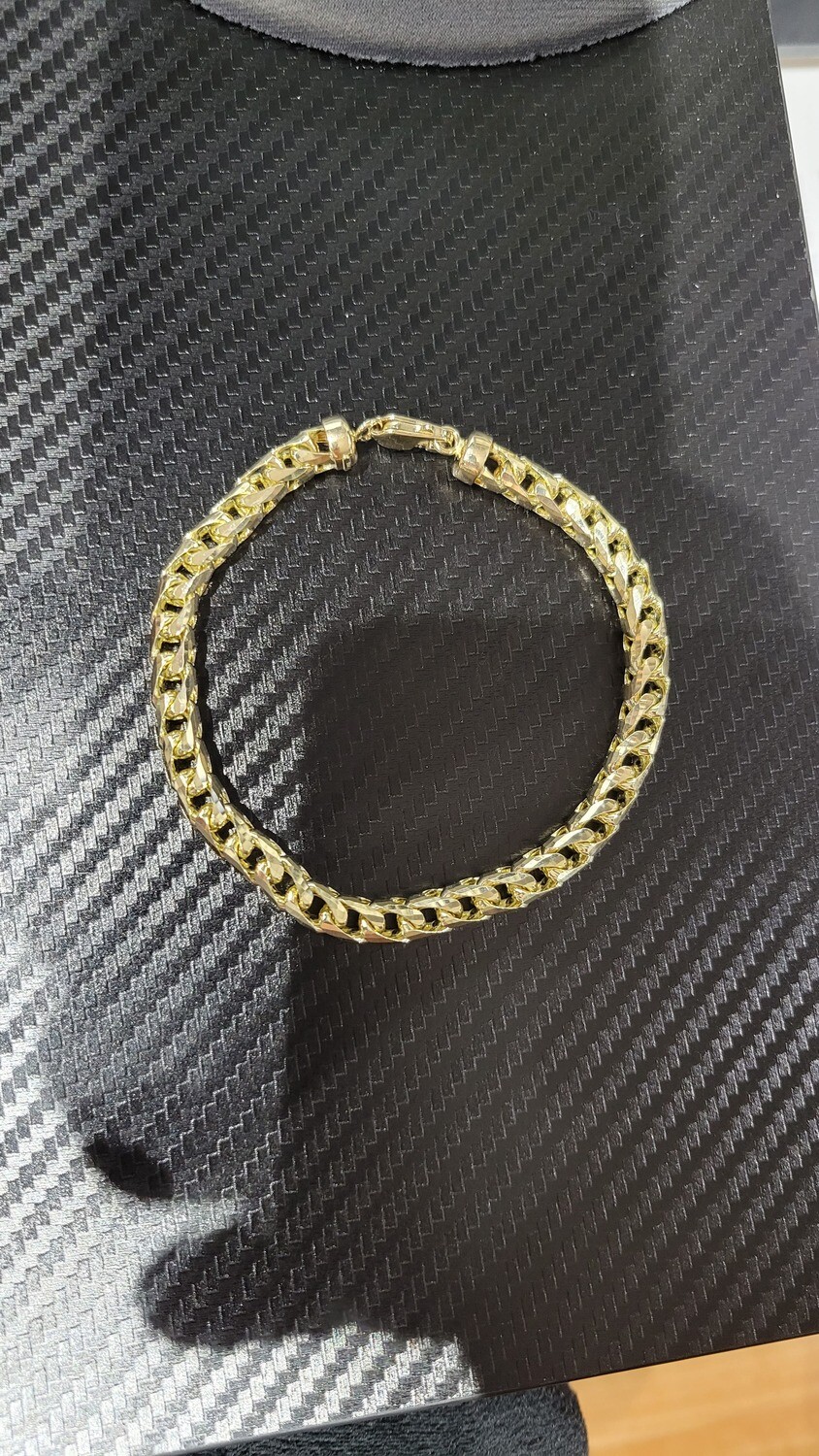 14K 6.7MM D/C FRANCO BRACELET