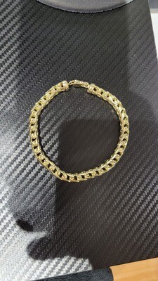 14K 6.5MM D/C FRANCO BRACELET