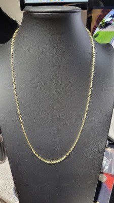14K 2.2MM CABLE CHAIN