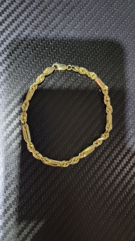 14K 4.5MM FIGAROPE BRACELET