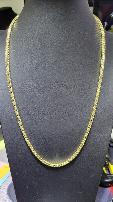 14K 4MM NON D/C  FRANCO CHAIN
