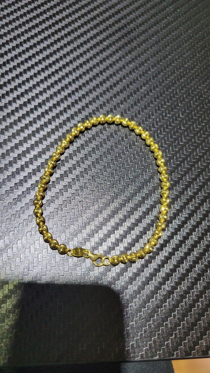 14K 4MM MOON CUT BRACELET