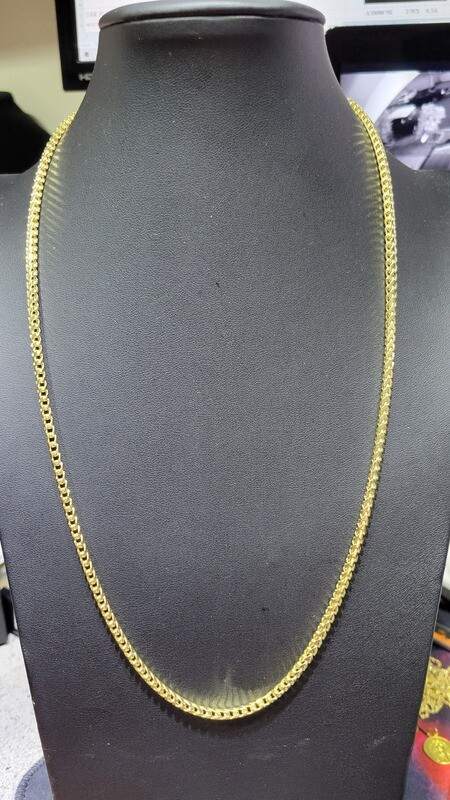 14K 3MM PLAIN FRANCO CHAIN