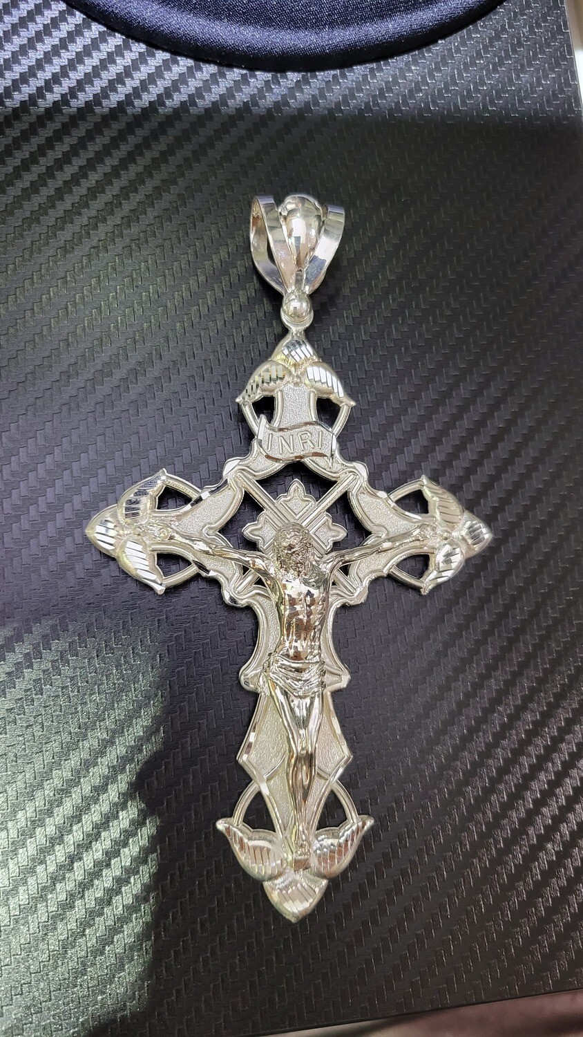 925 STERLING 5.5&quot; INRI CRUCIFIX CROSS