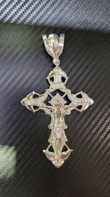 925 STERLING 4.5&quot; INRI CRUCIFIX CROSS